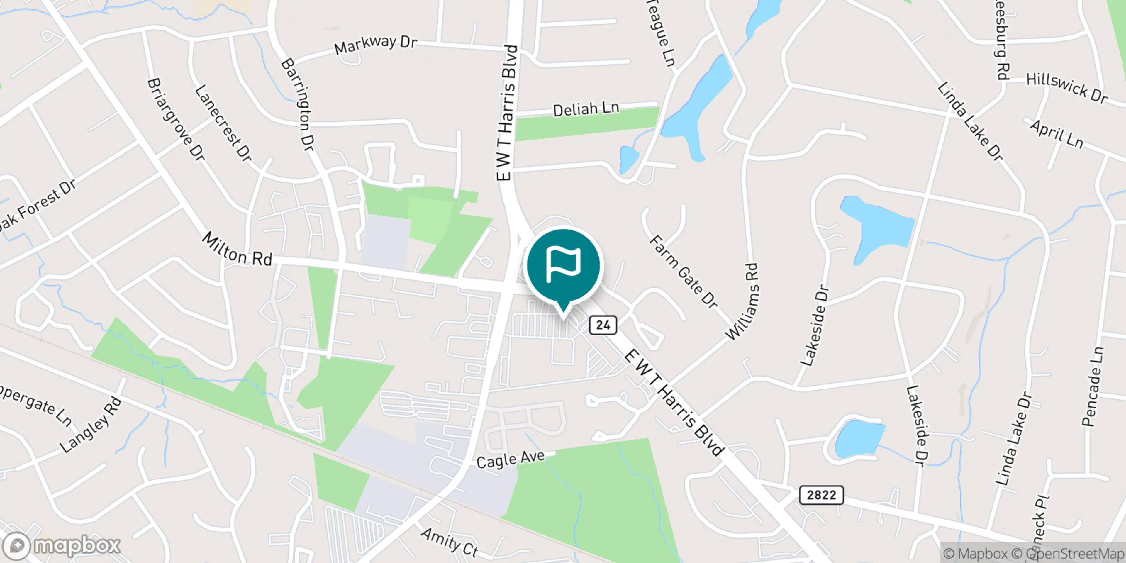 Street map of Charles T Myers Golf Course and its local surroundings.