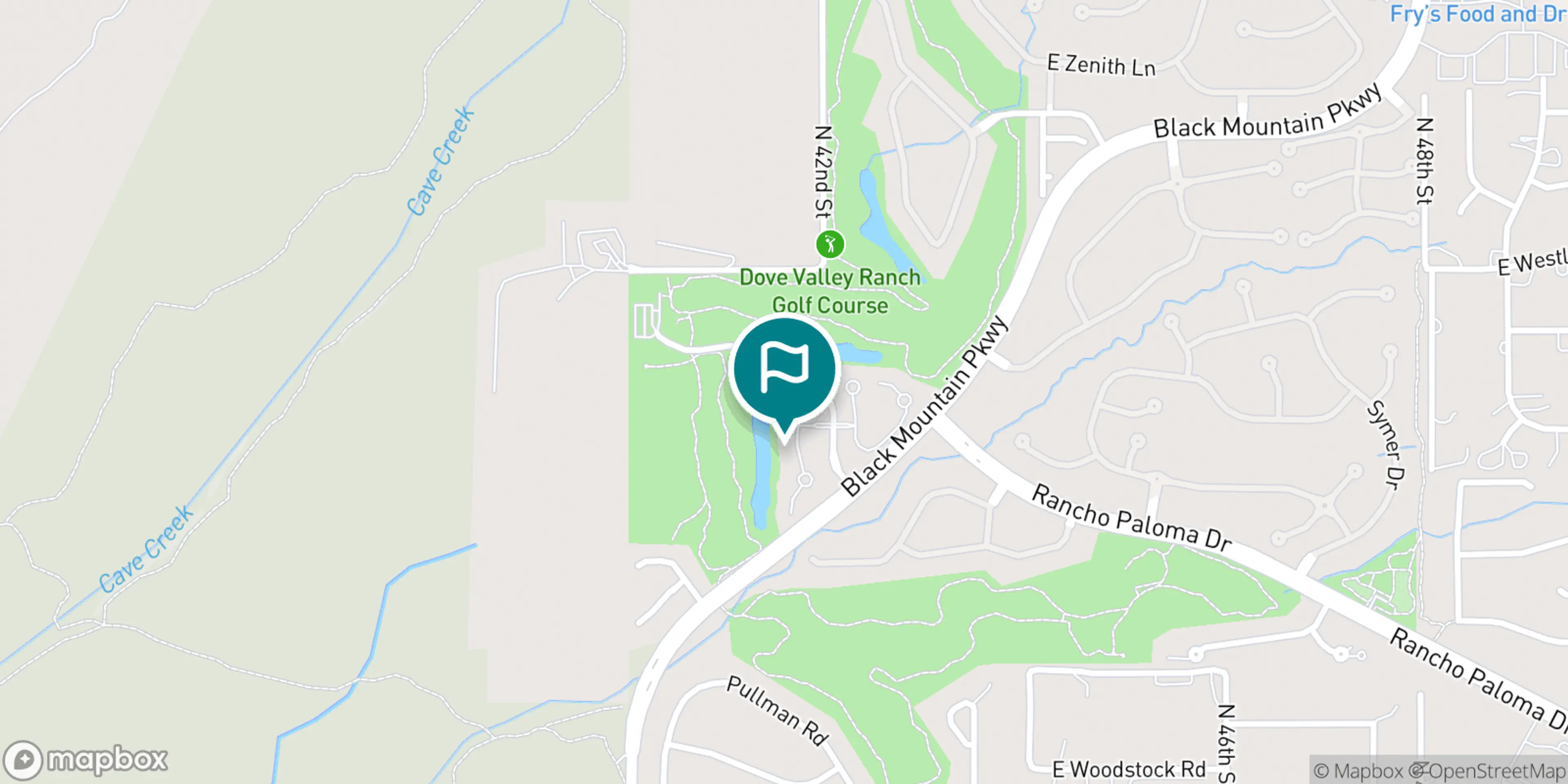 Street map of Dove Valley Ranch Golf Club and its local surroundings.