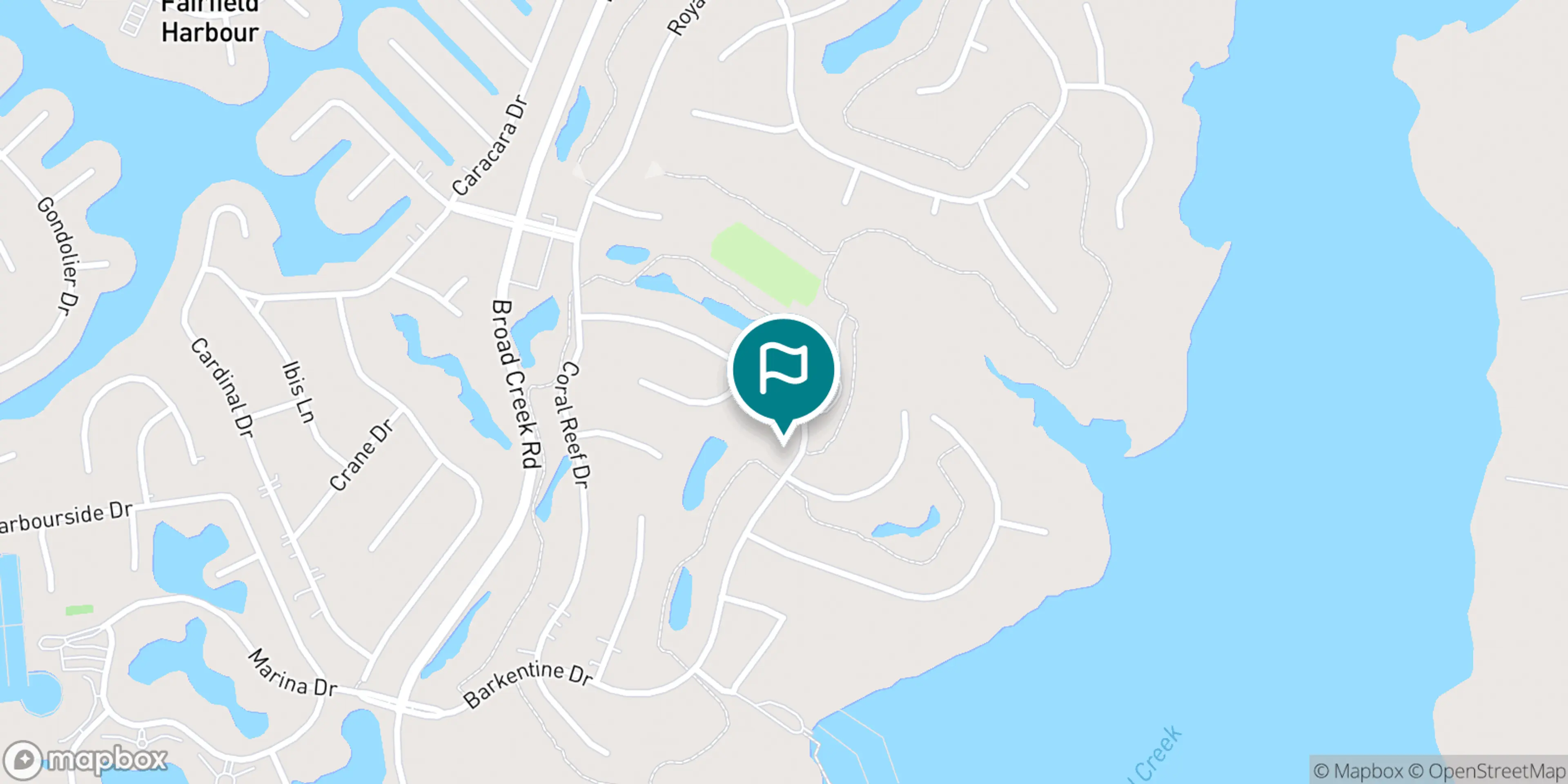 Street map of Harbour Pointe Golf Club and its local surroundings.