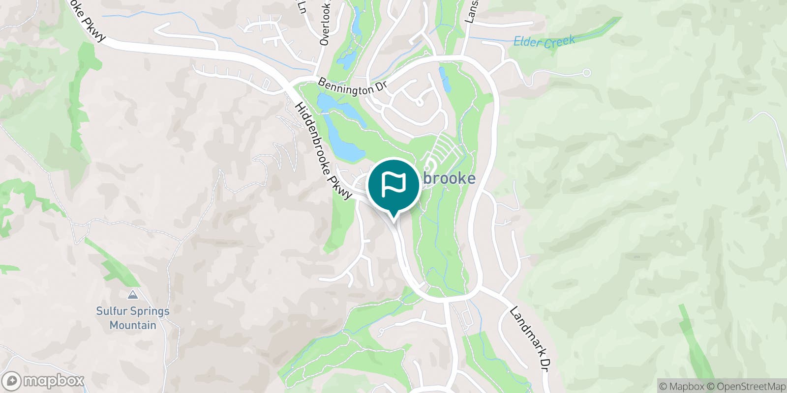 Street map of Hiddenbrooke Golf Club and its local surroundings.