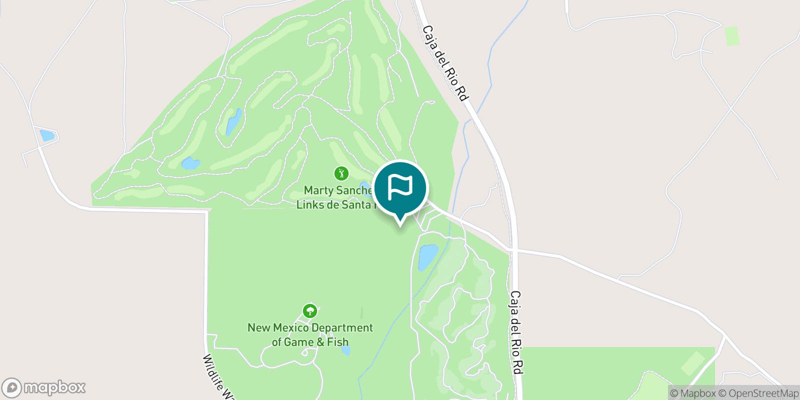 Street map of Marty Sanchez Links and its local surroundings.