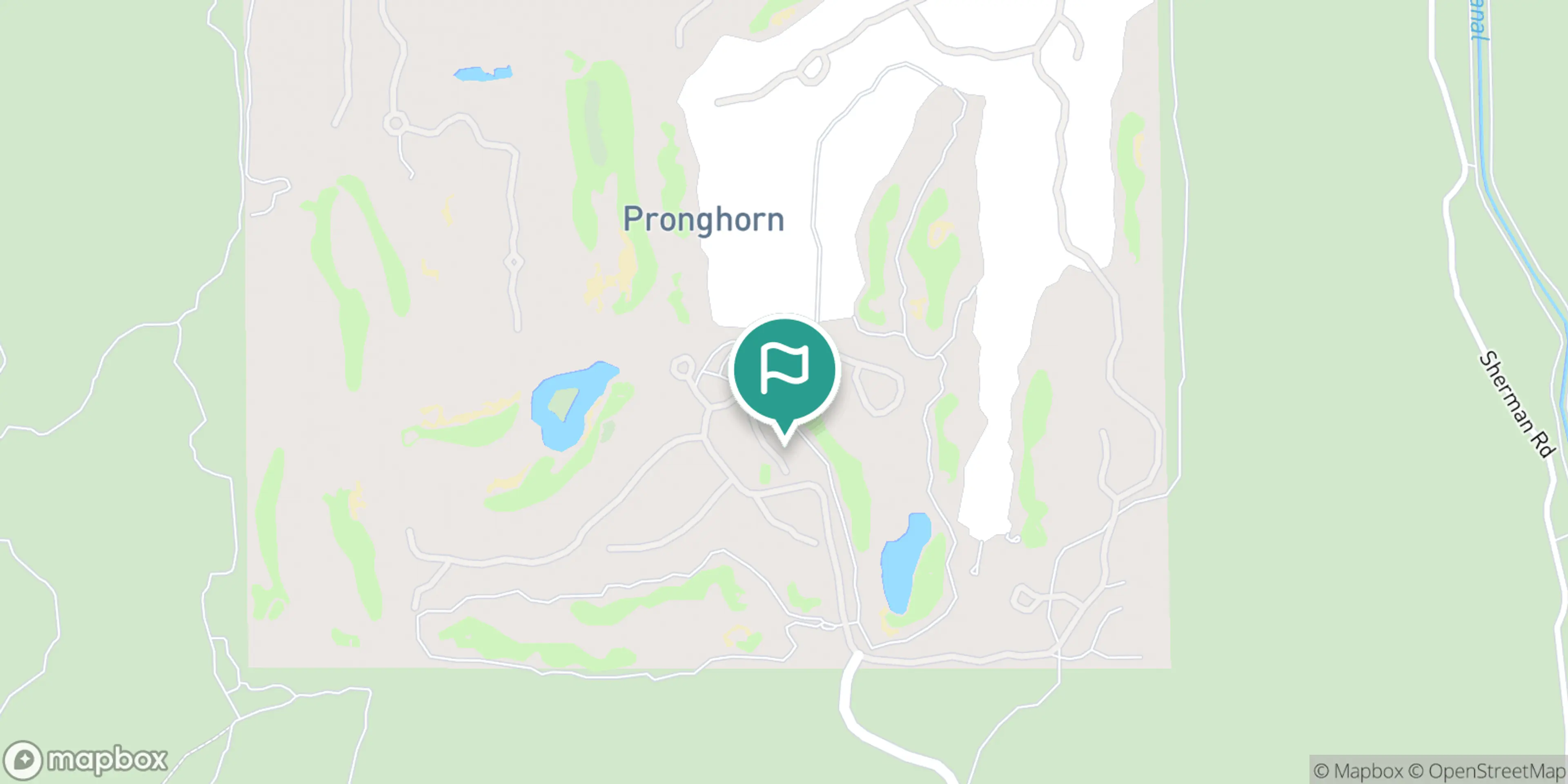 Street map of Pronghorn at Juniper Preserve and its local surroundings.
