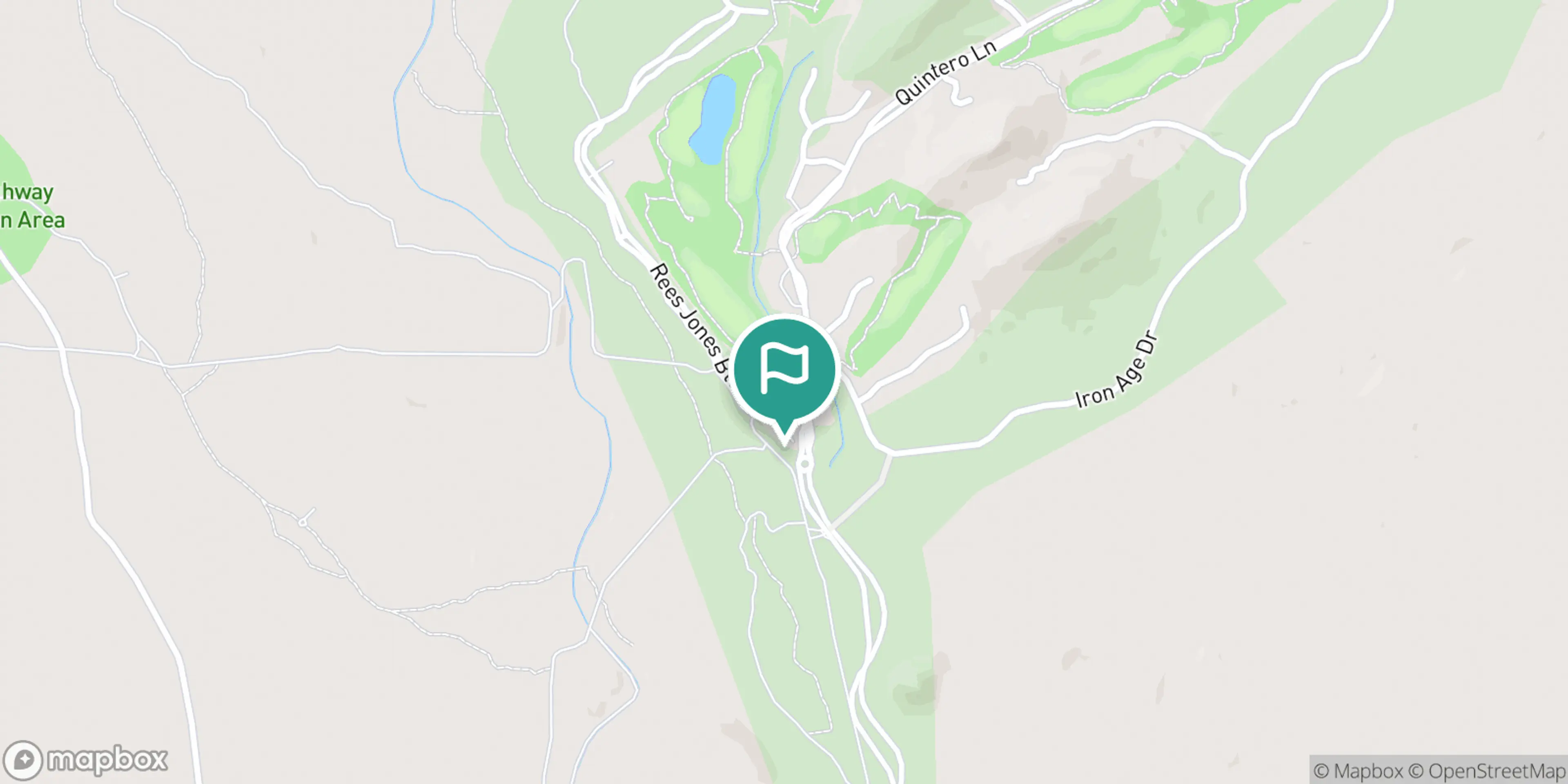 Street map of Quintero Golf Club and its local surroundings.