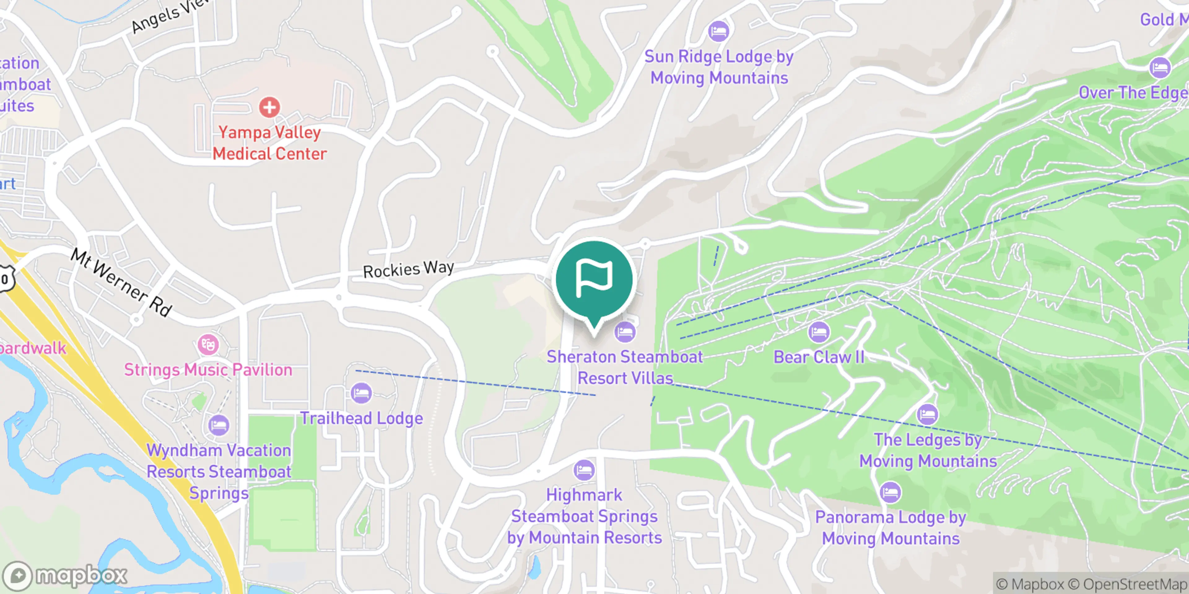 Street map of Rollingstone Ranch Golf Club and its local surroundings.